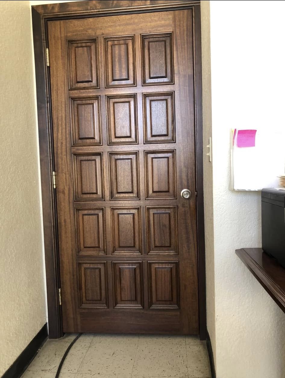 Puerta interior acabado natural / Natural finish interior bedroom door